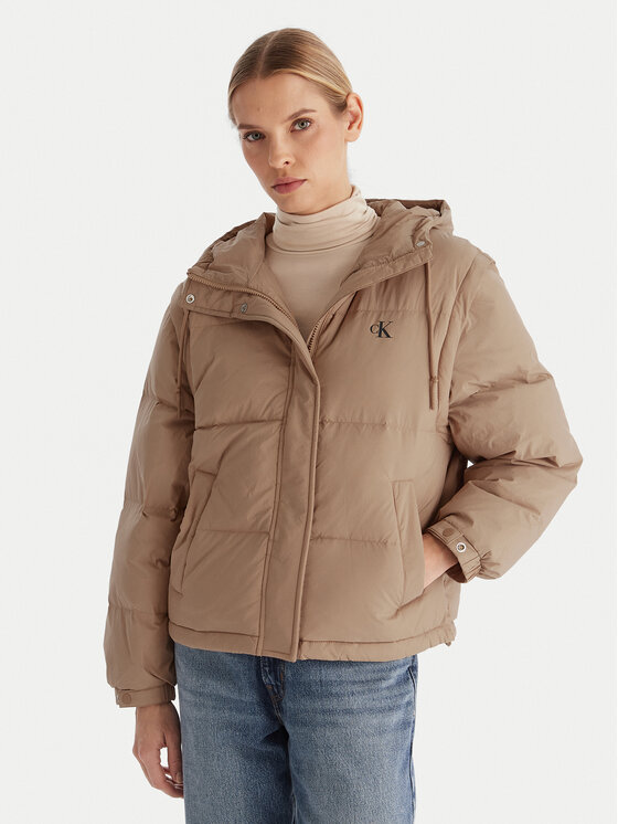 Calvin Klein Jeans Calvin Klein Jeans Vatovaná bunda LV044D522G Béžová Regular Fit