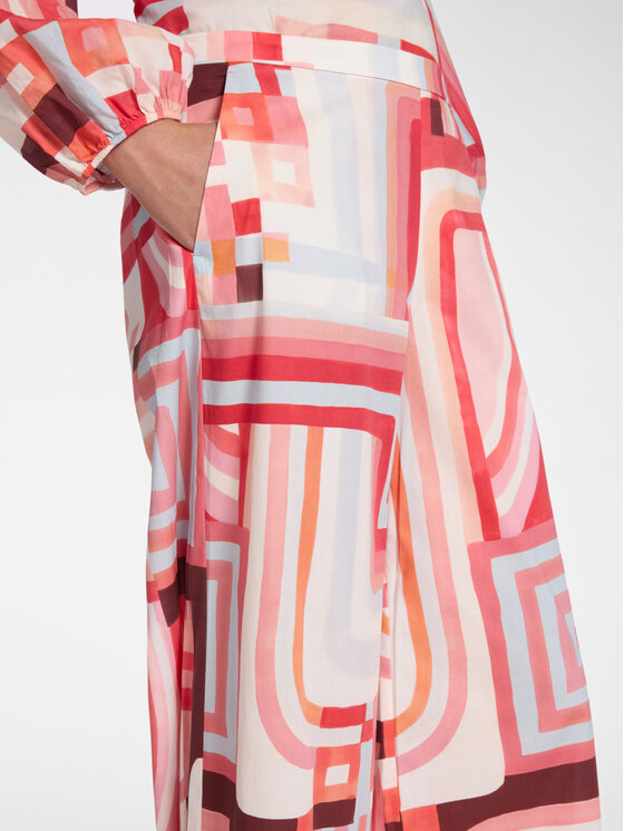 Elena Mirò Elena Mirò Pantaloni di tessuto P194P300502N041 Rosso Over Fit