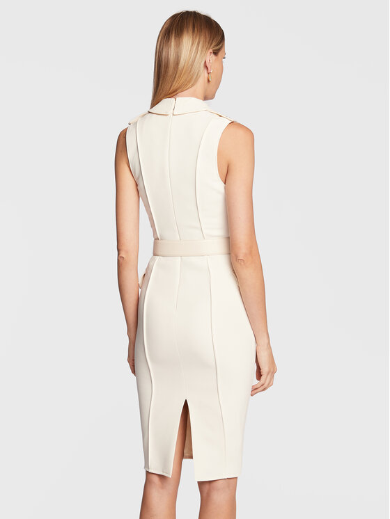 Vestito da giorno AB-262-27E2-V460 Écru Slim Fit