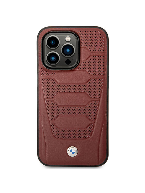 BMW Motorsport BMW Motorsport Etui na telefon iPhone 14 Pro Max Bordowy