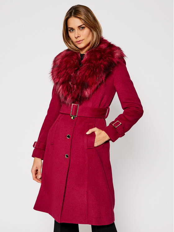 Marciano Guess Marciano Guess Villane mantel Cissy 0BG362 9192Z Bordoopunane Regular Fit