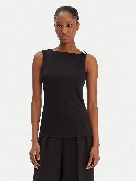 HUGO Top Dastasy 50555782 Czarny Regular Fit