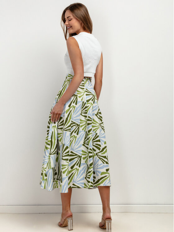 Tessita Tessita Spódnica midi T424/4/XL Kolorowy A-Line Fit