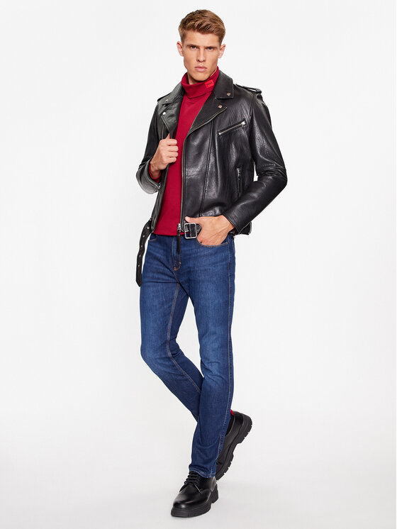 HUGO Hugo Jeansy 50493701 Tmavomodrá Slim Fit