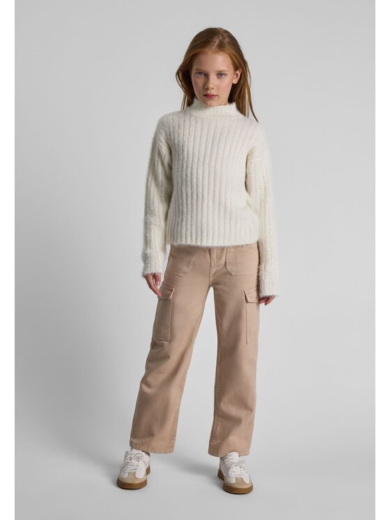 minoti minoti Spodnie cargo 26PANT42 Beżowy Relaxed Fit