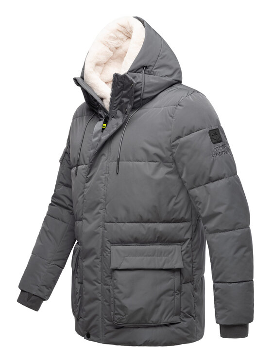 Stone Harbour Stone Harbour Kurtka zimowa Lauroo Szary Regular Fit