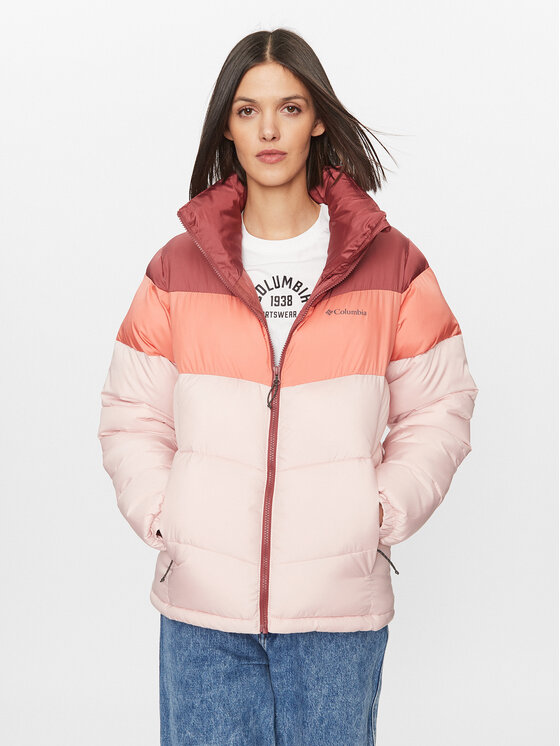 Columbia Columbia Zimní bunda Puffect™ Color Blocked Jacket Červená Regular Fit