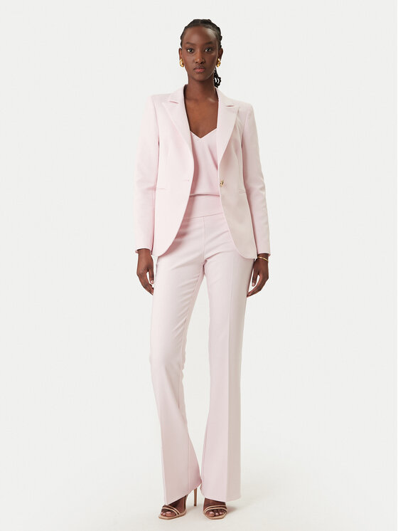 Rinascimento Rinascimento Szövet nadrág CFC0127876003 Rózsaszín Slim Fit