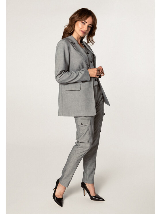 QUIOSQUE QUIOSQUE Sako ML 0923Z1 Šedá Regular Fit