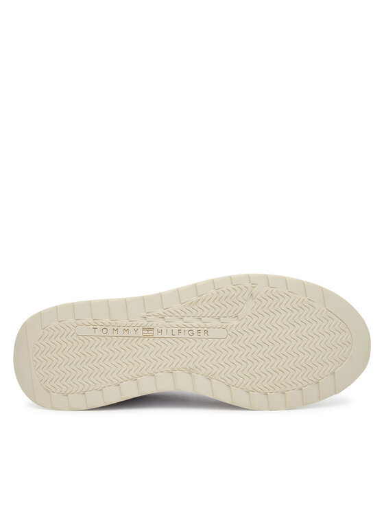 Tommy Hilfiger Tommy Hilfiger Sneakersy Monogram Mix Material Runner FW0FW09267 Bílá