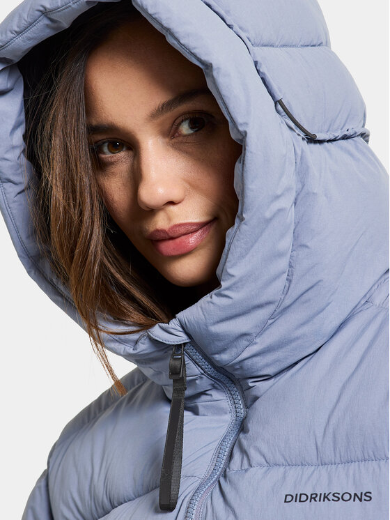 Didriksons Didriksons Pūkinė striukė Nomi Wns Parka 3 504832 Mėlyna Regular Fit