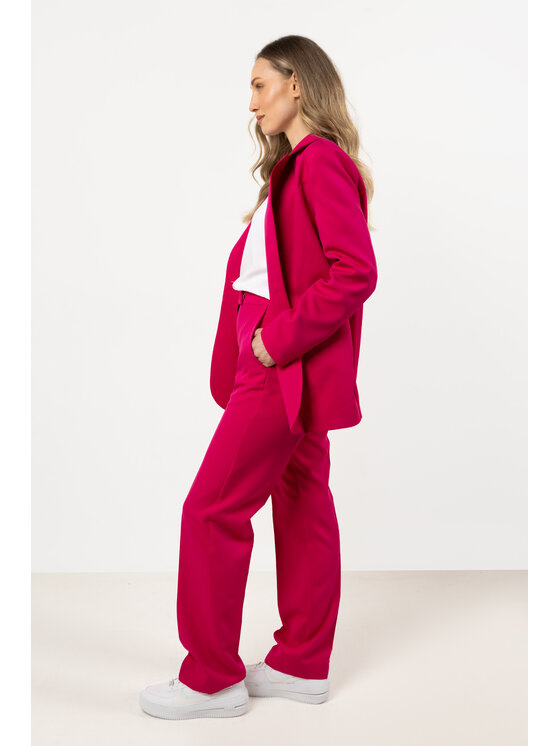 Awama Awama Spodnie damskie A713 Fioletowy Basic Fit