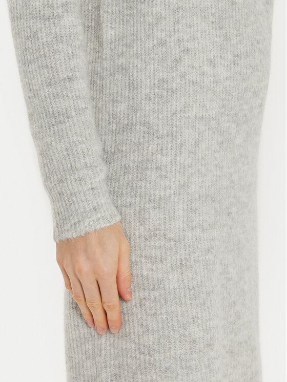 Pieces Pieces Φόρεμα υφασμάτινο Ellen 17126082 Γκρι Regular Fit