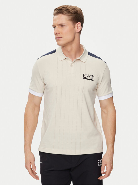 Тениска с яка и копчета EA7 Emporio Armani