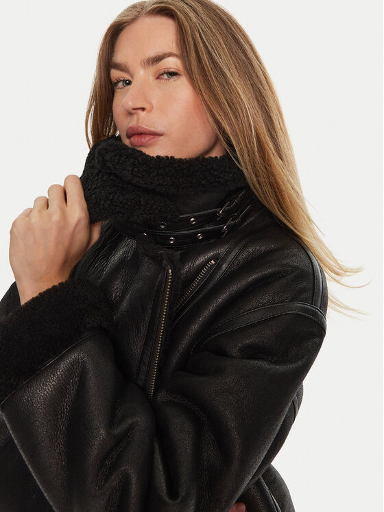 Serge Pariente Serge Pariente Natūralus kailinis Christelle Juoda Regular Fit