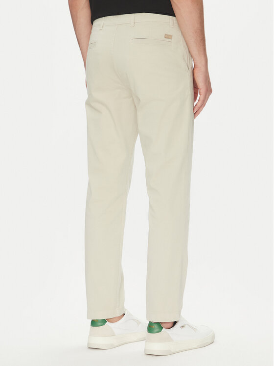 BOSS BOSS Chino-püksid 50534378 Kreemjas Regular Fit