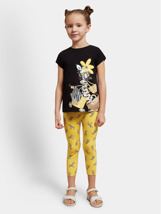 Mayoral Mayoral Legginsy 3702 Żółty Slim Fit