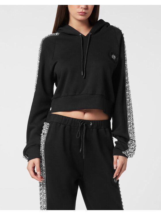 PHILIPP PLEIN PHILIPP PLEIN Bluza 26305 Czarny Regular Fit