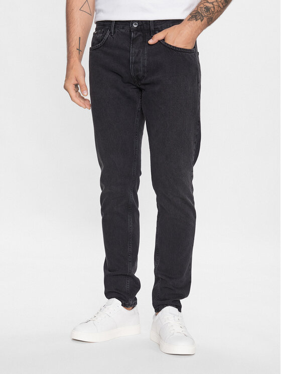 Pepe Jeans Jeans Hlače Callen PM206812XF9 Črna Relaxed Fit