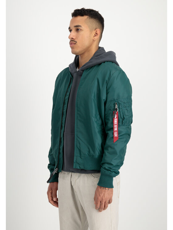 Alpha Industries Alpha Industries Kurtka bomber MA-1 TT Two Tone Bomber Jacket Zielony Slim Fit