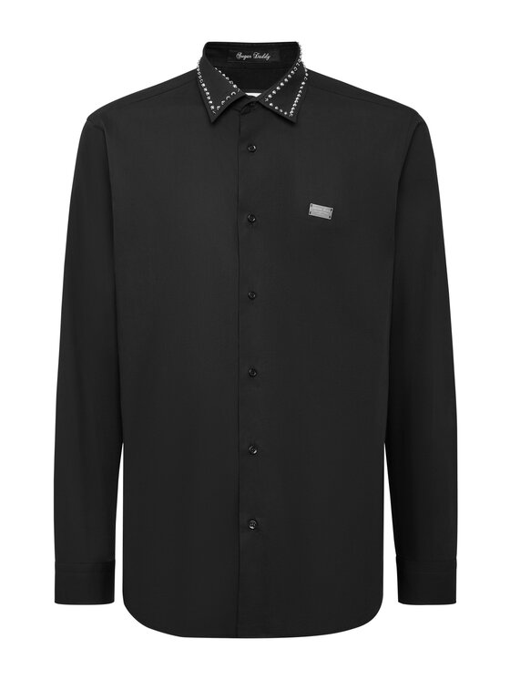 PHILIPP PLEIN PHILIPP PLEIN Košile 11475 Černá Fitted Fit