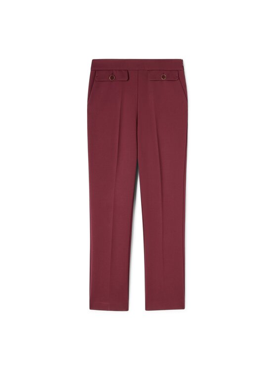 Motivi Motivi Pantaloni di tessuto P05JQ004851N036 Bordeaux Slim Fit