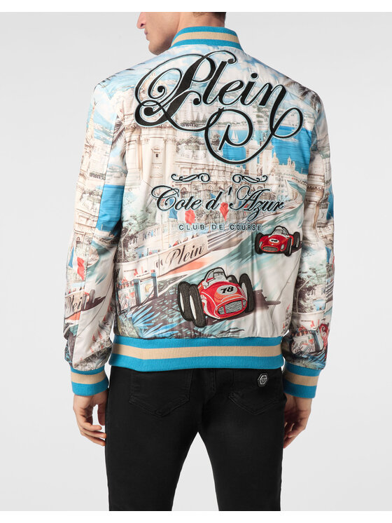 PHILIPP PLEIN PHILIPP PLEIN Kurtka bomber 24995 Kolorowy Regular Fit