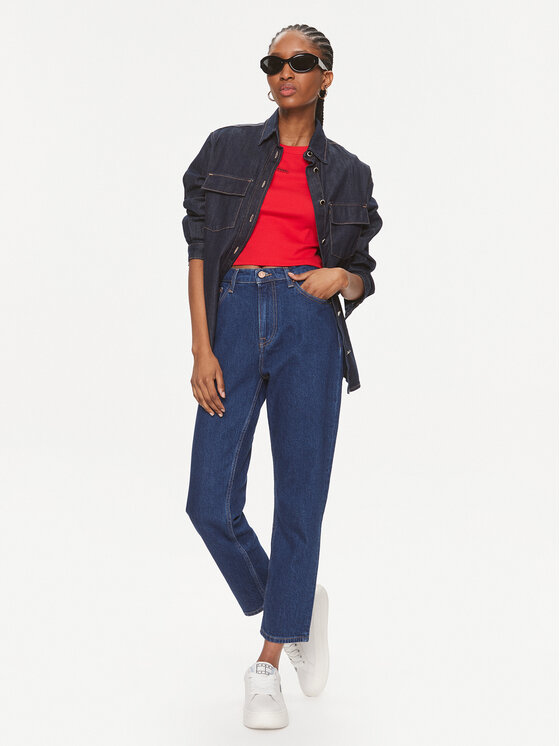 Tommy Jeans Tommy Jeans Farmer Izzie DW0DW17184 Sötétkék Relaxed Fit