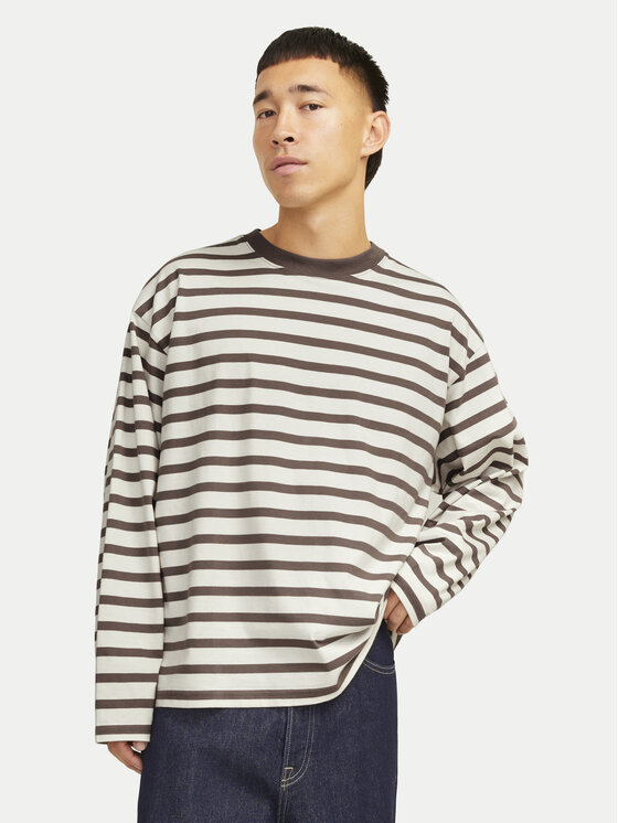 Jack&Jones S dlhými rukávmi Islington 12273202 Béžová Loose Fit