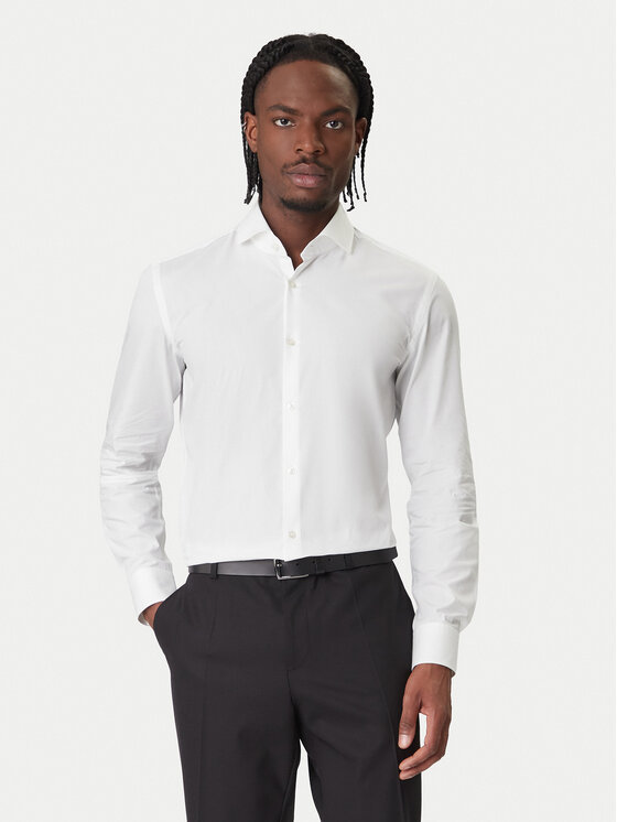 HUGO Cămașă C-Jason 50293691 Alb Slim Fit
