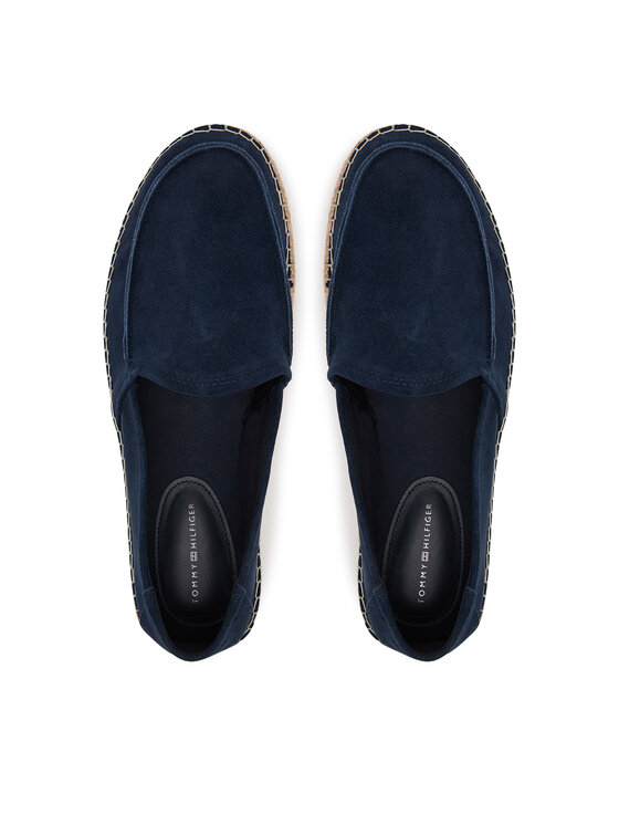 Tommy Hilfiger Tommy Hilfiger Espadryle Hilfiger Flex Espa Suede Loafer FM0FM05392 Granatowy