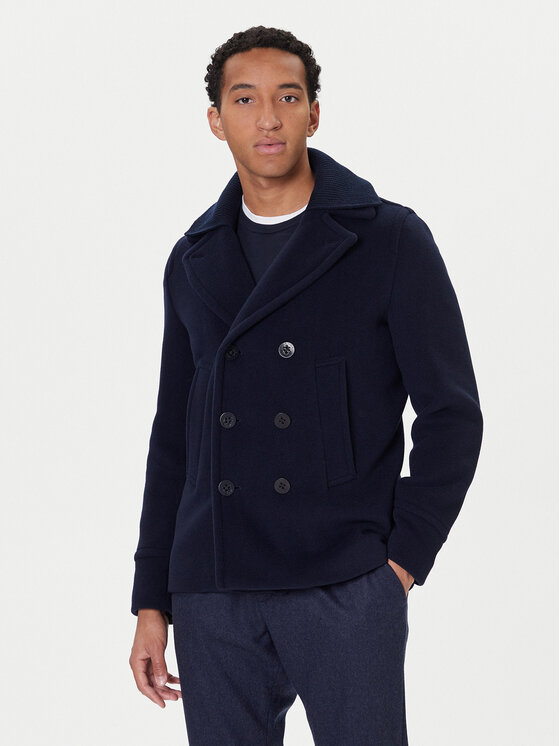 Paul&Shark Paul&Shark Wollmantel 15312361 Dunkelblau Regular Fit