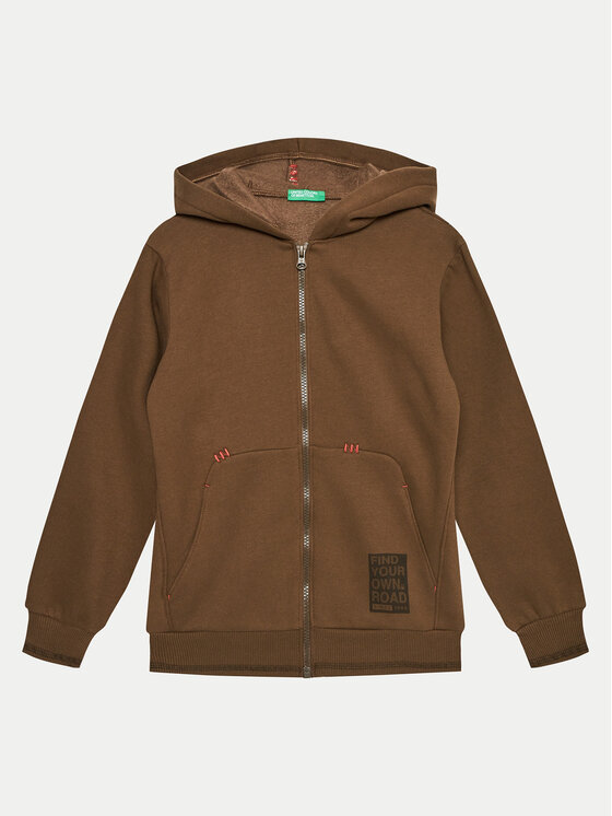 Dětská Mikina United Colors Of Benetton, Velikost:130, Barva: Hnědá, 3HLMC504I