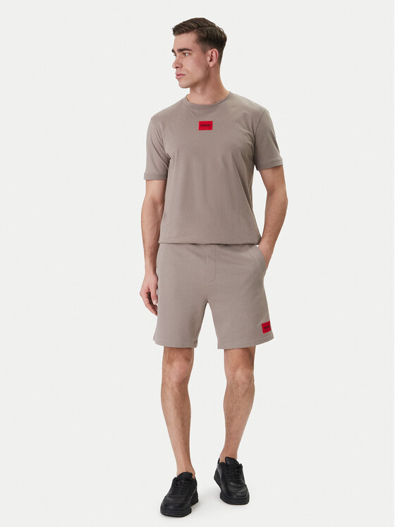 HUGO HUGO Majica Diragolino212 50447978 Bež Regular Fit