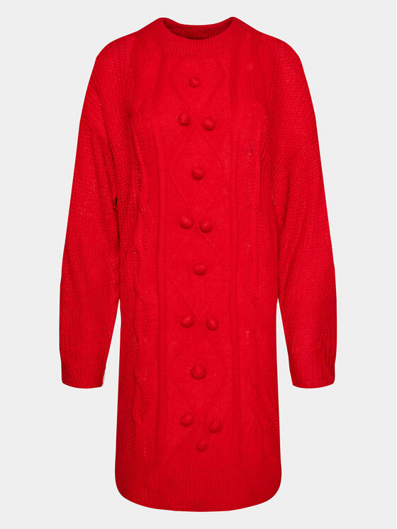 Brave Soul Brave Soul Трикотажна сукня LKD-555BERNARD Червоний Regular Fit