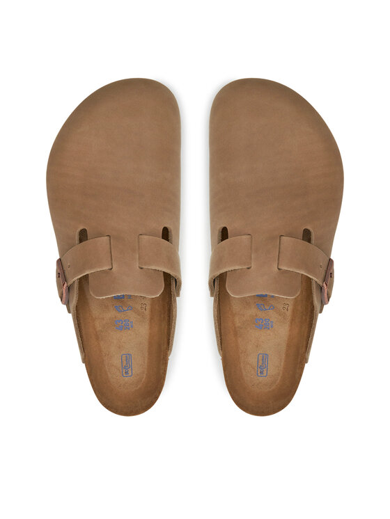 Birkenstock Birkenstock Klapki Boston SFB LEOI Tabacco Brown 1018147 Beżowy