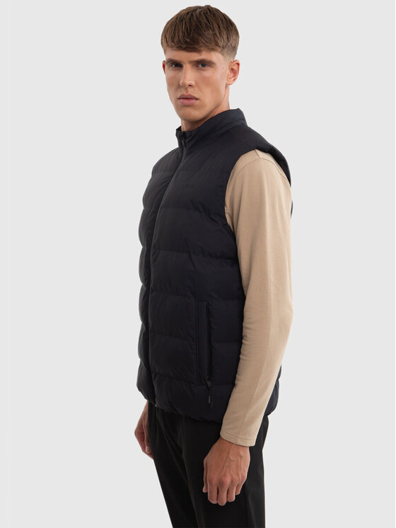 BIG STAR BIG STAR Kamizelka BRAELYN_906_130 Czarny Basic Fit