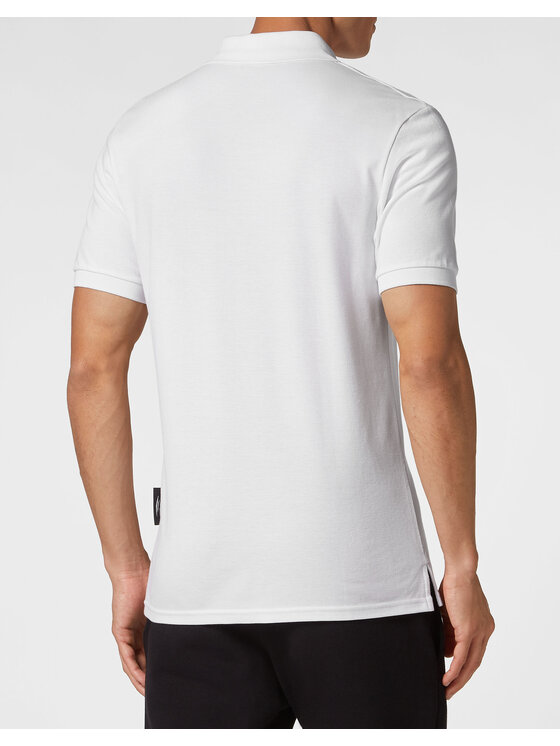 Plein Sport Plein Sport Polo 7833 Biały Slim Fit