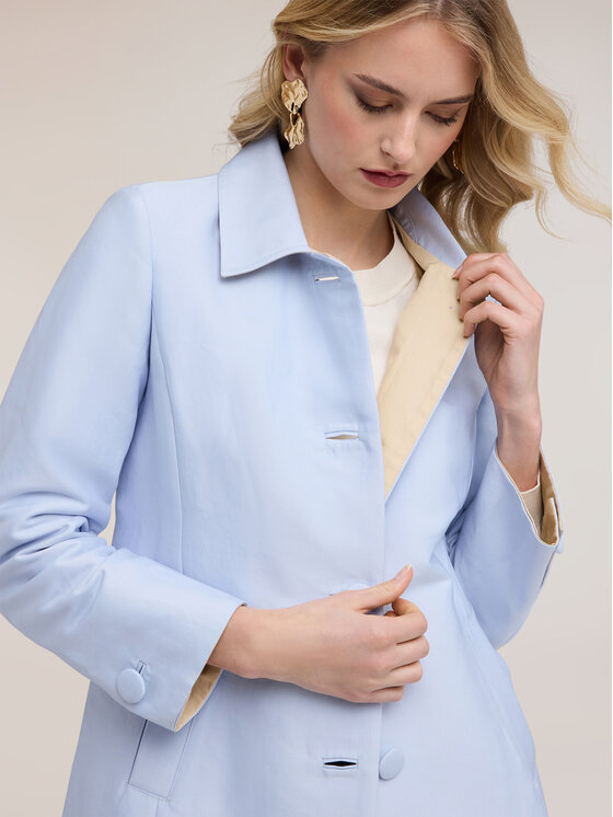 Motivi Motivi Cappotto invernale 0021Q000654N004 Turchese Regular Fit