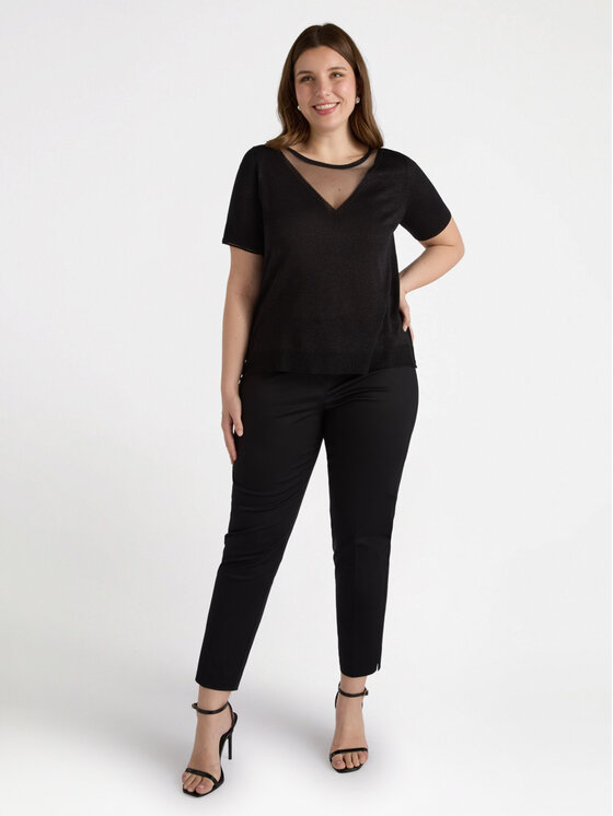 Fiorella Rubino Fiorella Rubino Sweter M547L007918N033 Czarny Boxy Fit