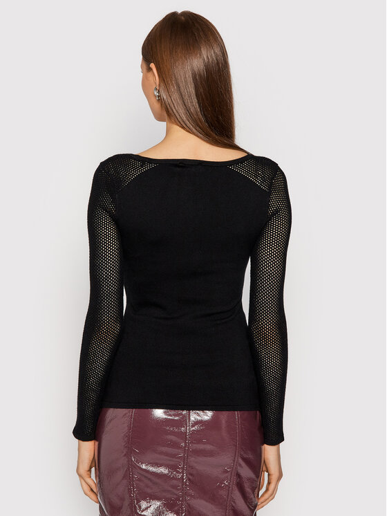 Maglione Embellished Logo W1BR04 Z1091 Nero