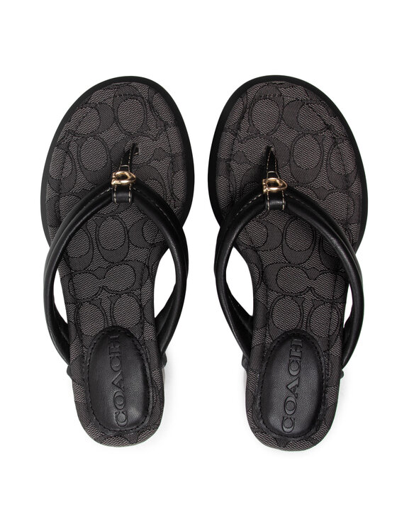 Coach Coach Flip-flops Franki Leather C2981 Fekete