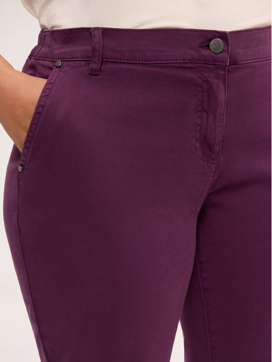 Fiorella Rubino Fiorella Rubino Pantaloni di tessuto P072T105469N029 Viola Regular Fit