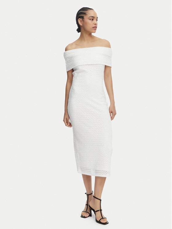 MICHAEL Michael Kors MICHAEL Michael Kors Повсякденна сукня MS683E1KS1 Білий Slim Fit