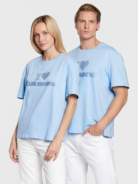 2005 2005 T-Shirt Unisex Hot Moms Světle modrá Relaxed Fit