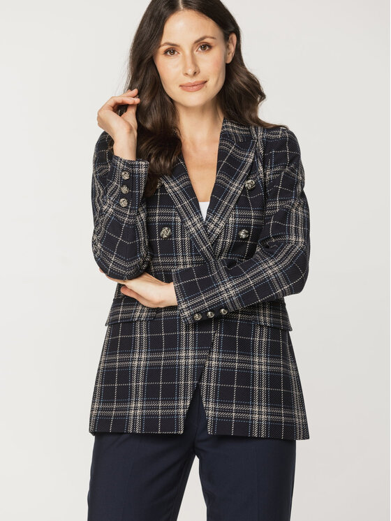 Willsoor Willsoor Marynarka 67830 Granatowy Regular Fit
