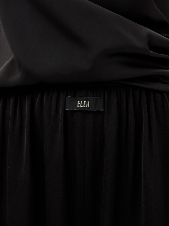 Eleh Eleh Spodnie palazzo ESS250049 Czarny Regular Fit