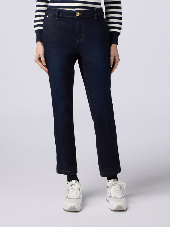 Oltre Oltre Jeans P492R008172N034 Blu Boy Fit