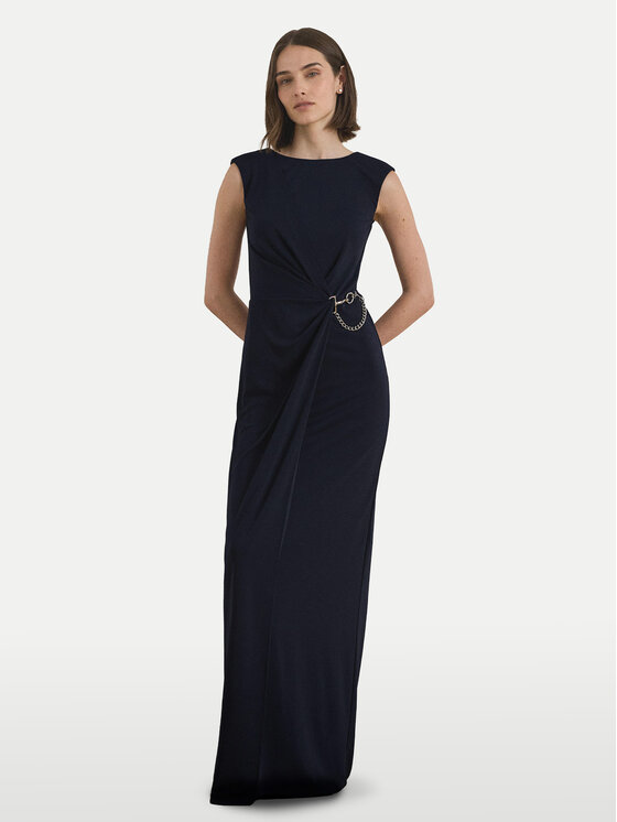 LAUREN RALPH LAUREN LAUREN RALPH LAUREN Estélyi ruha 253979877001 Sötétkék Slim Fit
