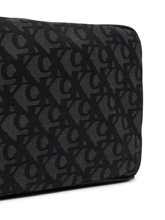 Calvin Klein Calvin Klein Taška cez rameno Unstructured Monogram Camera Bag LV04G3179G Čierna
